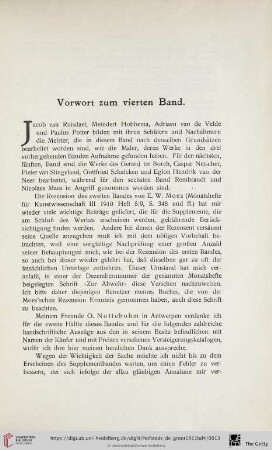 Vorwort zum vierten Band