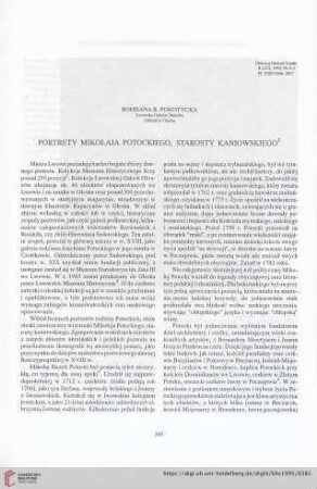 57: Portrety Mikołaja Potockiego, starosty kaniowskiego