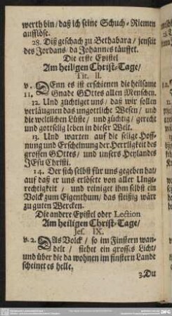 Am heiligen Christ-Tage