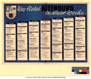 Originaltitel: Was bietet Altenburg in dieser Woche 23. Januar bis 29. Januar 1950