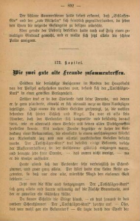 172. Kapitel. Wie zwei gute alte Freunde zusammentreffen.