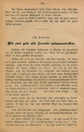 172. Kapitel. Wie zwei gute alte Freunde zusammentreffen.