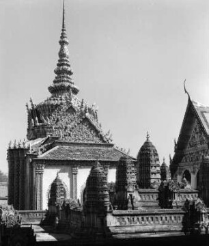 Reisefotos Thailand. Bangkok. Großer Palast (1782 begonnen). Teilansicht