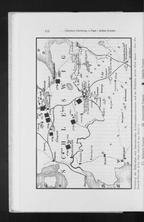 Verteilung der Sächsischen und Hannoverschen Bundesexekutionstruppen und der Dänischen Armee Mitte Januar. - Aus: Der Deutsch-Dänische Krieg 1864, Ausschnitt aus Skizze 1.
