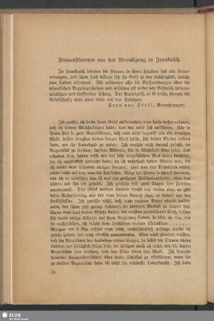 Frauenstimmen aus der Umwälzung in Frankreich