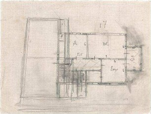 Hildebrand, Adolf von; München, Perfallstr.; Haus Hildebrand - Grundriss