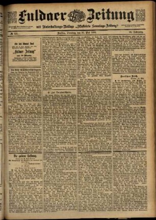 Ausgabe vom Dienstag, den 30. Mai 1899.