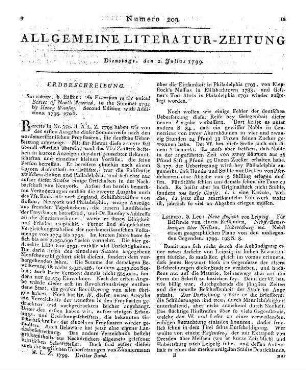 Neue Ansicht von Leipzig. Für Reisende von einem Reisenden. Nebst Bemerkungen über Meißen, Hubertsburg etc. Nebst einem geographischen Plan von den umliegenden Gegenden. Leipzig: Leo 1799