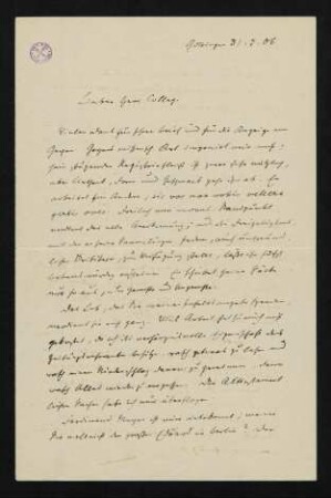 Brief 36: 31.07.1906
