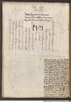 Commentarius in Parabolas Salomonis (In Proverbia Salomonis libri III) - BSB Clm 14398