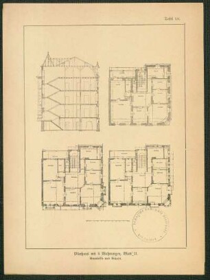 Miethaus mit 3 Wohnungen, Blatt I