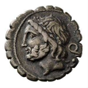 Münze, Denar (serratus), 106 v. Chr.