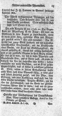 Der Wert wohlgewogner Neigungen und Leidenschaften. 2.verb.Aufl.