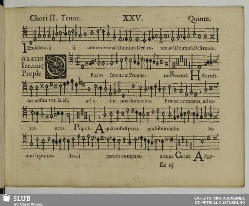 XXV. Oratio Jeremiae prophetae