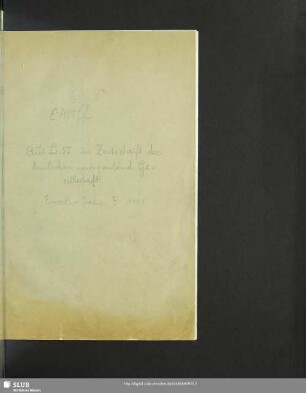 Verzeichnis der tibetischen Handschriften der Königlichen Bibliothek zu Dresden