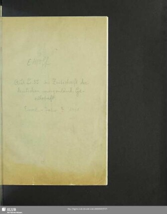 Verzeichnis der tibetischen Handschriften der Königlichen Bibliothek zu Dresden
