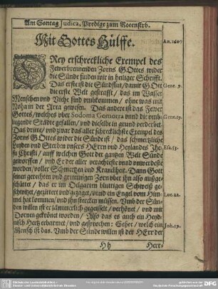 Am Sontag Judica, Predigt zum Rotensirben