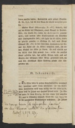 IX. Lebensweise.