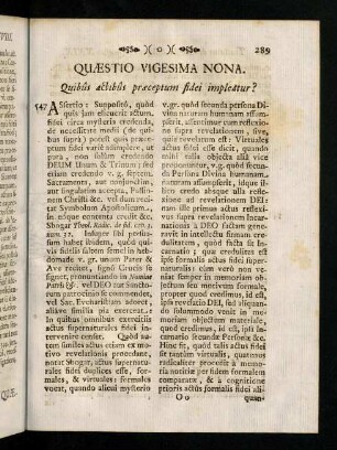 289-291, Quaestio Vigesima Nona.