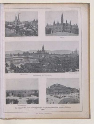 Die Ringstraße beim sechsigjährigen Regierungsjubiläum unsereres Kaisers. 1908