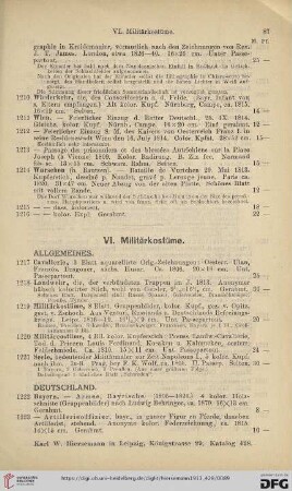 VI. Militärkostüme (Nr. 1217-1392)