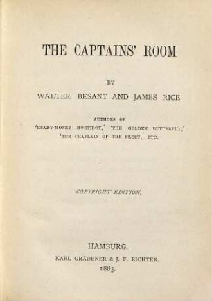 The captains' room