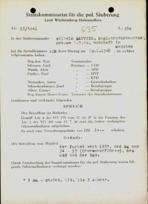 Sautter, Wilhelm