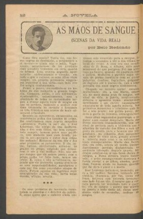 As máos de sangue : (Scenas da vida real)