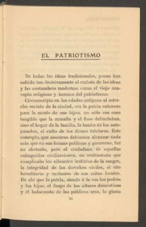 El patriotismo