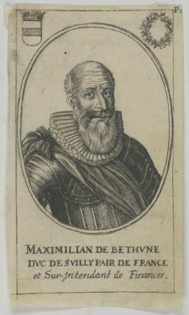 Bildnis des Maximilian de Bethvne Dvc de Svilly