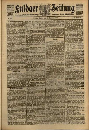 Ausgabe vom Montag, den 27. Dezember 1909.