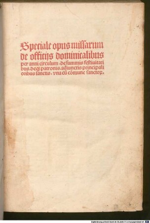 Missale speciale : Kanonholzschnitt von Albrecht Dürer