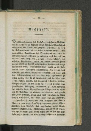 Nachschrift.