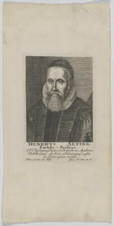 Bildnis des Henricvs Alting