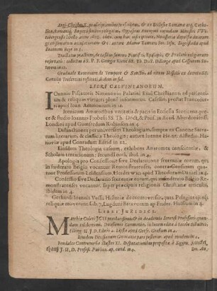 Libri Calvinianorum.