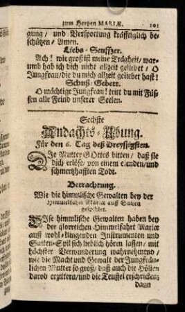 101-111, Sechste Andachts-Ubung. Sibende Andachts-Ubung. Achte Andachts-Ubung.