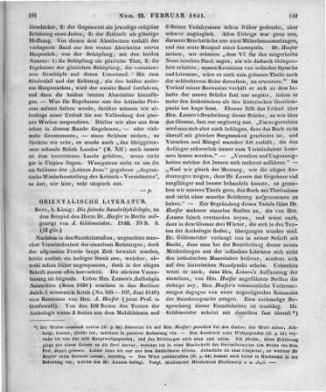 Gildemeister, J.: Die falsche Sanscritphilologie, an dem Beispiel des Dr. Hoefer in Berlin aufgezeigt. Bonn: König 1840