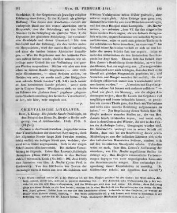 Gildemeister, J.: Die falsche Sanscritphilologie, an dem Beispiel des Dr. Hoefer in Berlin aufgezeigt. Bonn: König 1840