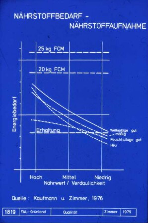 Nährstoffbedarf - Nährstoffaufnahme (Zimmer, 1979)