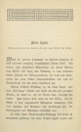 Drittes Kapitel. Scherenberg in der Bendlerstraße von 1838 bis 1840