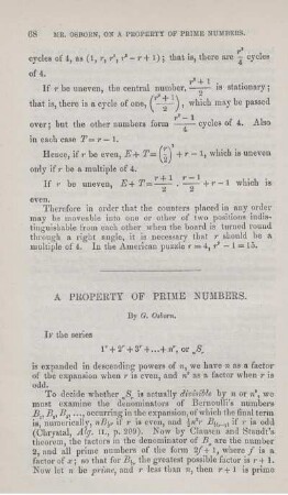 A property of prime numbers.