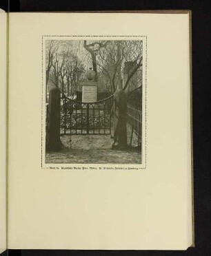 Grabstätte Walter Peter Möller. St. Michaelis-Friedhof zu Hamburg