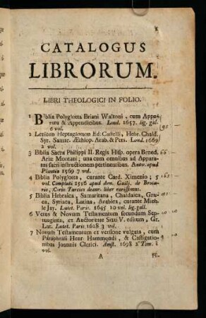 Libri Theologici In Folio.