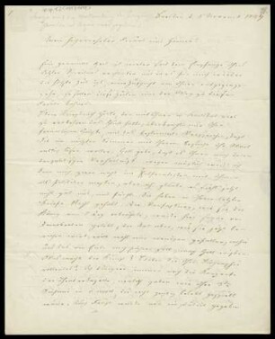 Brief von Adolf Friedrich Hesse an Louis Spohr