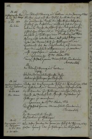 Dispensierung des Gymnasiasten Libo von weiteren Schuljahren.
