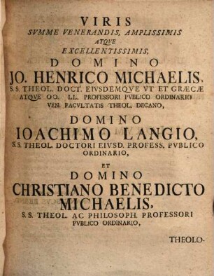 Joannis Francisci Bernd, Halensis, ... Schediasma Philologico-Exegeticvm De Primariis Qvibvsdam Versionis Syriacae Virtvtibvs, In Qvorvndam Novi Testam. Locorvm Illustratione Conspicvis