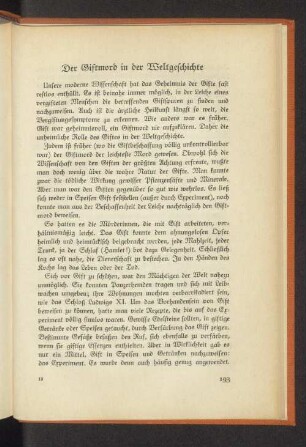 Der Giftmord in der Weltgeschichte
