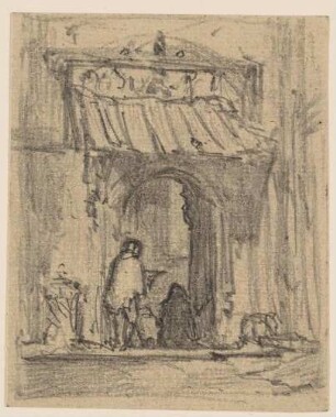 Vor der Kapelle