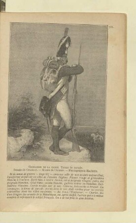 Grenadier de la garde. Tenue de parade. Dessin de Charlet. - Musée de l'Armée. - Photographie Hachette