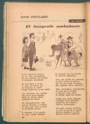 El fotógrafo ambulante : Tipos populares